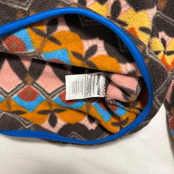 Patagonia Synchilla Companions Big Anthos Pink Aztec Fleece Pullover Sweater XS - Picture 5 of 5